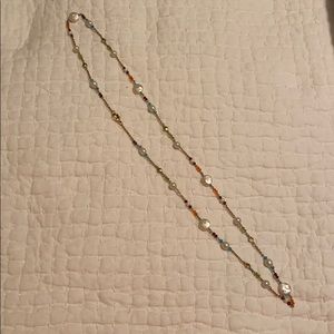 Long Lauren Ralph Lauren Pearl Gemstone Necklace